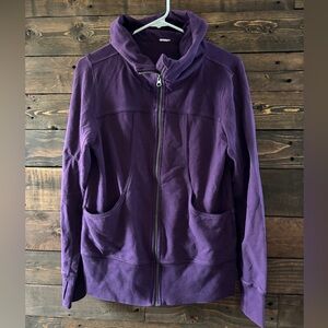 Purple zipper hoodie